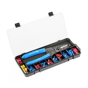 Hogert 86 Pcs Crimping Pliers for Terminals with Insulation Stripper & Connectors, HT1P231