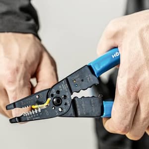 Hogert 86 Pcs Crimping Pliers for Terminals with Insulation Stripper & Connectors, HT1P231