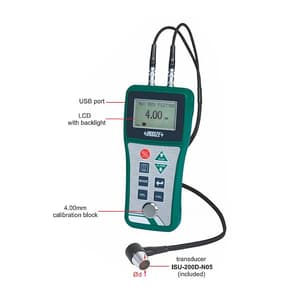Insize 0.8 - 300 mm Ultrasonic Thickness Gauge, ISU-200D