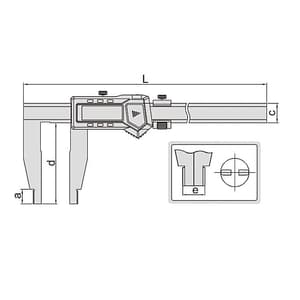 Insize 600 mm / 24 inch Digital Caliper, 1136-601