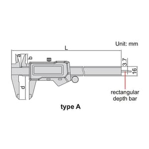 Insize 200 mm / 8 inch IP67 Waterproof Digital Caliper, 1126-200