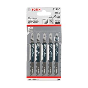 Bosch 100 mm Jigsaw Blades Basic for Wood (T 111 C), 2 608 630 033