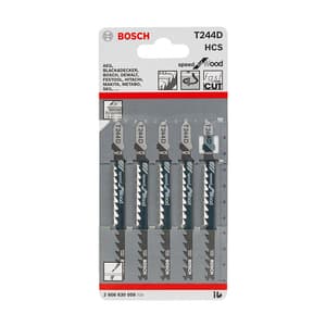 Bosch 100 mm Jigsaw Blades Speed for Wood (T 244 D), 2 608 630 058