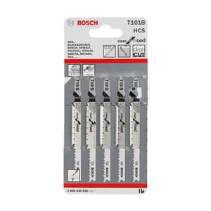 Bosch 100 mm Jigsaw Blades Clean for Wood (T 101 B), 2 608 630 030