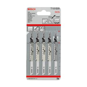 Bosch 100 mm Jigsaw Blades Clean for Wood (T 101 BR), 2 608 630 014