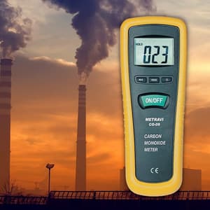 Metravi 0 - 1000 PPM Carbon Monoxide Detector Meter, CO-09