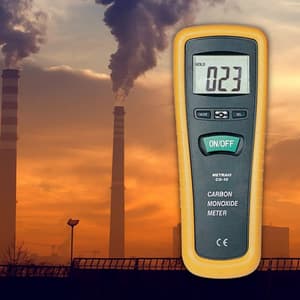 Metravi 0 - 1000 PPM Carbon Monoxide Meter With Record Mode, Backlit LCD, LED & Beeper Alarm, CO-10