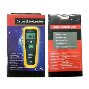 Metravi 0 - 1000 PPM Carbon Monoxide Meter With Record Mode, Backlit LCD, LED & Beeper Alarm, CO-10