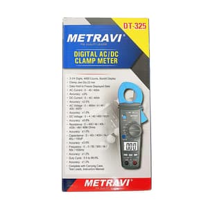 Metravi 3-3/4 Digit / 400A Digital AC/DC Clamp Meter, DT-325