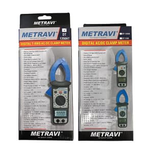 Metravi 3-5/6 Digit / 1000A Digital TRMS AC/DC Clamp Meter, DT-1350AT