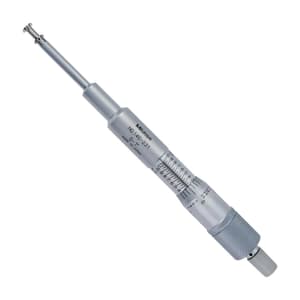 Mitutoyo 0 - 1 inch Non-rotating Spindle Type Groove Micrometer (Dia. 0.5 inch Flange), 146-232