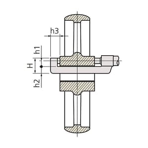 Mitutoyo 25 - 50 mm Hub Micrometer, 147-302