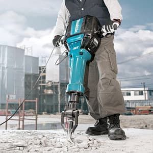 Makita 72.8 J / 2000W Avt Soft No Load Electric Breaker with 28.6 mm Hex Shank, HM1812