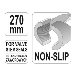 Yato 270 mm Valve Stem Seal Pliers, YT-0648