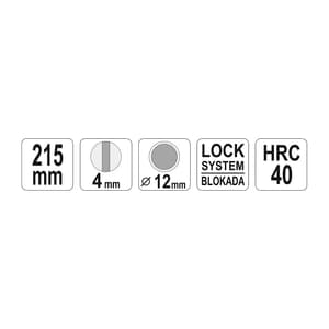 Yato 215 mm Hose Clamp Bent Pliers, YT-0651
