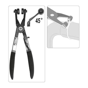 Yato 215 mm Hose Clamp Bent Pliers, YT-0651