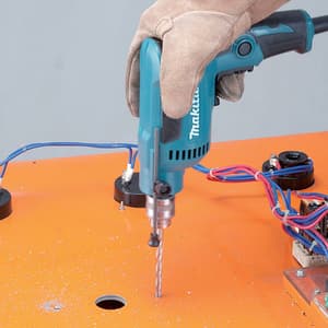 Makita 6.5 mm (1/4") / 370 W High Speed Variable Speed Reversing Drill with Keyed Chuck, DP2010