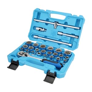 Taparia 27 Pcs 1/2 Inch Sq. Drive Hexagonal Socket Set (6PT), BMS 14HXL