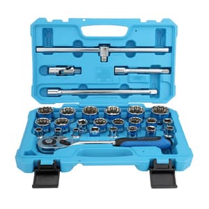 Taparia 27 Pcs 1/2 Inch Sq. Drive Hexagonal Socket Set (6PT), BMS 14HXL