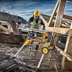 Dewalt 54V / 210mm XR FLEXVOLT Li-ion Cordless GB Table Saw with Brushless Motor & 2x6.0Ah Batteries, DCS7485T2-GB