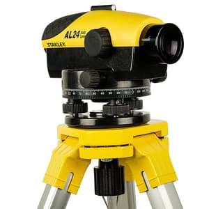 Stanley AL24G Optical Level - Site Pack Set with Tripod and Staff 1-77-159N