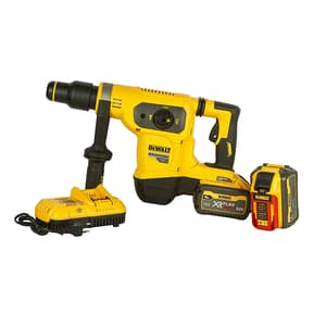 Dewalt 54V XR FLEXVOLT Li-ion 40mm SDS-Max 2 Mode Cordless Combi Hammer with Brushless Motor 2x9.0Ah Batteries Perform & Protect Shield, DCH481X2-QW
