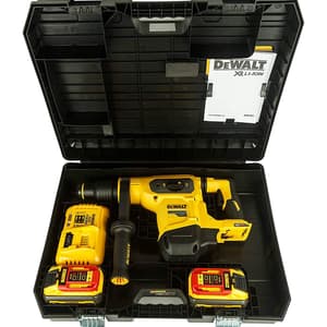 Dewalt 54V XR FLEXVOLT Li-ion 40mm SDS-Max 2 Mode Cordless Combi Hammer with Brushless Motor 2x9.0Ah Batteries Perform & Protect Shield, DCH481X2-QW