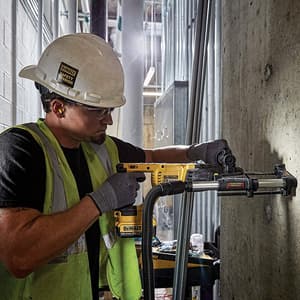 Dewalt Dust Extractor Telescope w/Hose For SDS Rotary Hammers-Perform & Protect Shield, D25301D-XJ