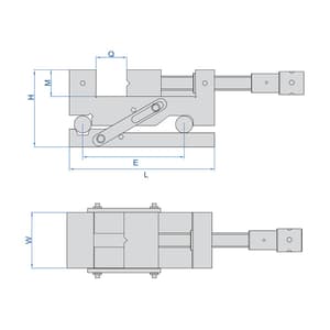 Insize 0 - 65 mm Precision Sine Vice, 6513-65