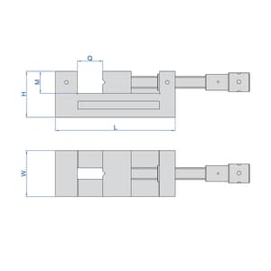 Insize 0 - 102 mm Precision Vice, 6520-102
