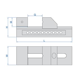 Insize 0 - 40 mm Quick Moving Precision Vice, 6526-40