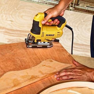 Dewalt 650W Variable Speed Jigsaw For Cutting Wood Metal & Plastic with 6 Variable Speed Dial, DWE349-IN