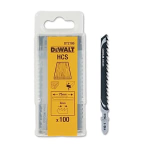 Dewalt 100 x 68 mm High Speed Steel Jigsaw Blades For Wood (T101D), DT2186-QZ