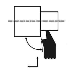 Zenstar 110 mm Length / ISO 3 (123) Cranked Finishing Tool (Left Hand), 123-1610