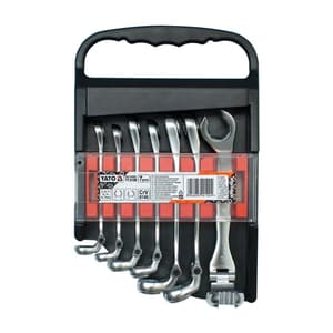Yato 8 - 17 mm / 7 Pcs Self-Shaking 2 Head Flared Nut Wrench Set, YT-0190