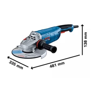 Bosch 230 mm / 9 inch 2700W Professional Large Angle Grinder, GWS 27-230 PR