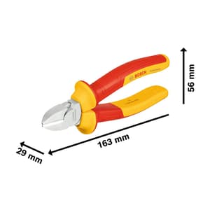 Bosch 6 inch / 160 mm VDE Diagonal Side Cutter, 1 600 A02 ND9