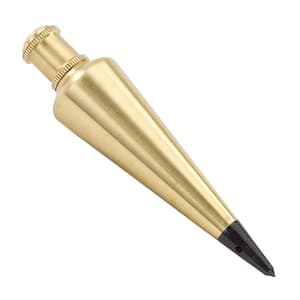Stanley 225 Gms / 8 Oz Solid Brass Plumb Bob (Architect), 0-47-973