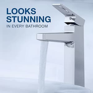 Kohler Hone Single Control Tall Basin / Lavatory Faucet Without Drain In Polished Chrome Finish, K-22535IN-4ND-CP