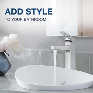 Kohler Hone Single Control Tall Basin / Lavatory Faucet Without Drain In Polished Chrome Finish, K-22535IN-4ND-CP