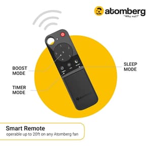 Atomberg Studio+ 1200 mm Energy Saving Ceiling Fan with BLDC Motor (White)