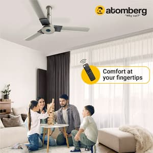 Atomberg Studio+ 1200 mm Energy Saving Ceiling Fan with BLDC Motor (Sand Grey)