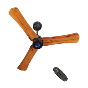 Atomberg Renesa+ 900 mm Energy Efficient Dust Resistant Ceiling Fan With BLDC Motor & Remote (Golden Oakwood)