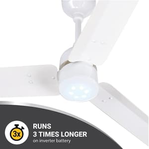 Atomberg Renesa 1400 mm Energy Efficient Ceiling Fan With BLDC Motor & Remote (White)