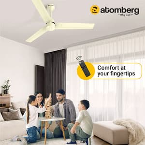 Atomberg Renesa 1200 mm Energy Efficient Ceiling Fan With BLDC Motor & Remote (Ivory)