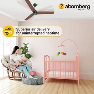 Atomberg Renesa 1200 mm Energy Efficient Ceiling Fan With BLDC Motor & Remote (Brown & Black)