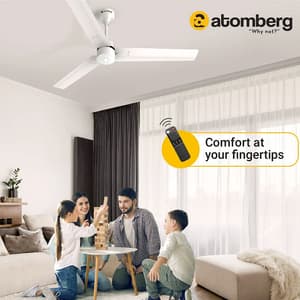 Atomberg Renesa 1200 mm Energy Efficient Ceiling Fan With BLDC Motor & Remote (White)