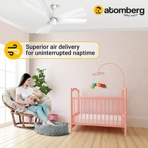 Atomberg Renesa 1200 mm Energy Efficient Ceiling Fan With BLDC Motor & Remote (White)