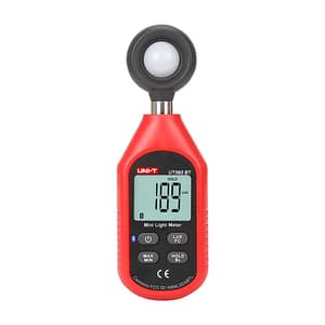 UNI-T 0 to 199900 Lux / 0 to 18500 FC Mini Light Meter with Blutooth, UT383BT