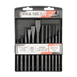Yato Chisel & Punch Set Of 12 Pcs, YT-4714